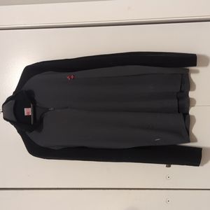 Icebreaker merino wool 260 quarter zip up black and grey sweater